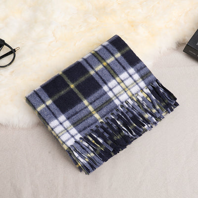 Bufanda Reversible de Cuadros Clásica para Otoño e Invierno - Unisex con Terciopelo Suave - Image 11