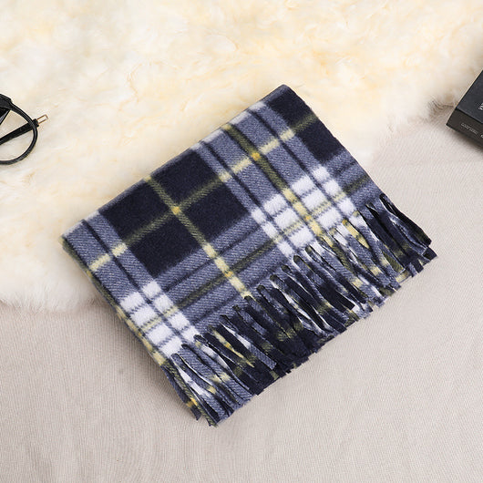 Bufanda Reversible de Cuadros Clásica para Otoño e Invierno - Unisex con Terciopelo Suave - Image 11