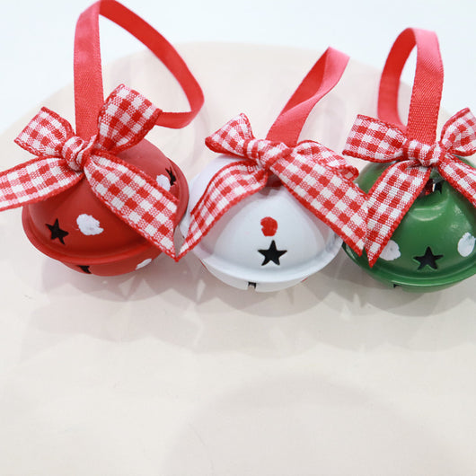 Guirnalda Navideña con Moños y Campanas de Metal - Decoración de 4cm - Image 3