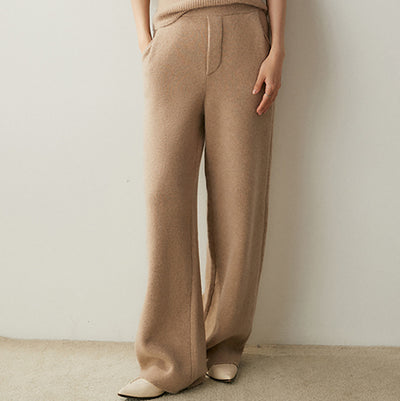 Pantalones de Cashmere Anchos de Cintura Alta - Diseño Elegante y Favorecedor - Image 7