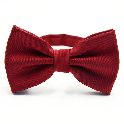 Corbata de Moño Elegante a Rayas para Padrino - Negro, Rojo y Azul - Image 14