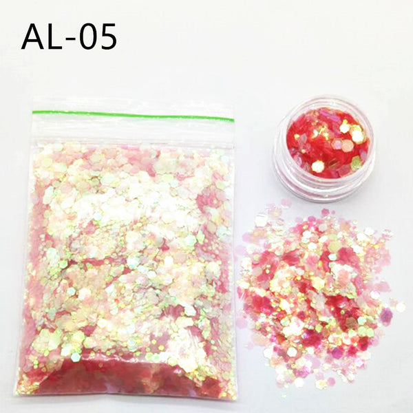 Lentejuelas Mixtas para Uñas 10g - Purpurina Artística Premium