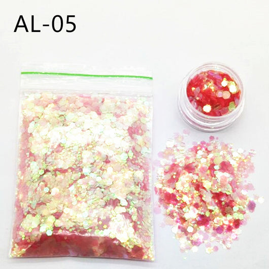 Lentejuelas Mixtas para Uñas 10g - Purpurina Artística Premium