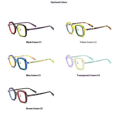 Lentes Ópticos Irregulares de Moda - Marco Tipo Placa - Image 12