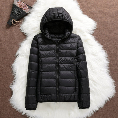 Chaqueta Acolchada Ligera para Mujer con Capucha Ajustada - Image 6