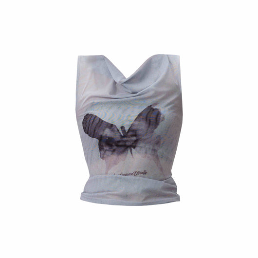 Playera con Estampado de Mariposas Dulce y Única - Image 7