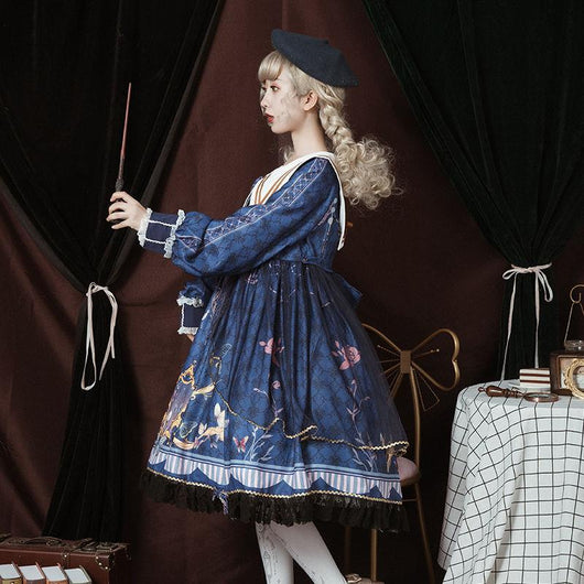 Vestido Lolita Victoriano Elegante con Detalles de Mariposa - Image 5