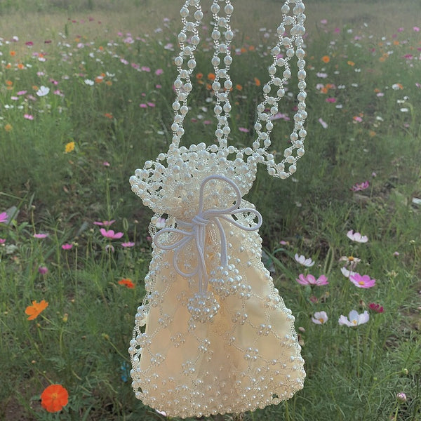 Mochila Tejida Retro Crema para Mujer - Estilo Primavera Verano - Image 3