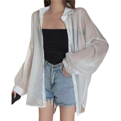 Chaqueta Larga Elegante de Manga Larga en Perla - Diseño Sofisticado y Minimalista - Image 18