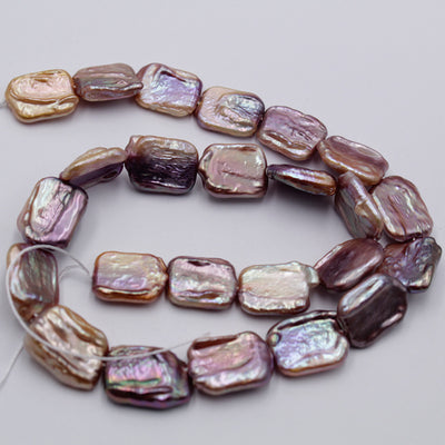 Collar de Perlas de Agua Dulce Rectangulares 14mm con Brillo Intenso - Image 8