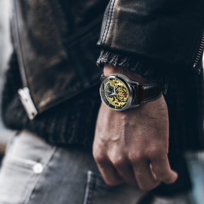 Reloj Mecánico Automático con Diseño Calado - Image 4
