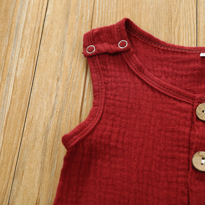 Enterizo de Algodón y Lino para Bebé - Romper Multicolor con Botones para Verano - Image 16