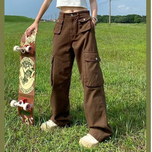 Pantalones Casuales Multibolsillos Estilo Industrial - Image 7