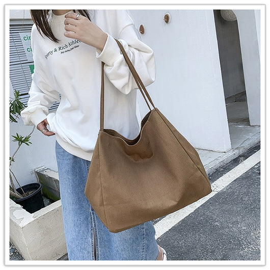 Bolsa de Compras Artística de Lona Grande con Capacidad Amplia - Image 32