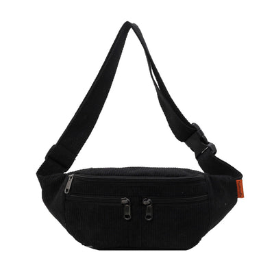 Bolsa Mensajera Deportiva de Lona Pana en Colores Sólidos - Image 5
