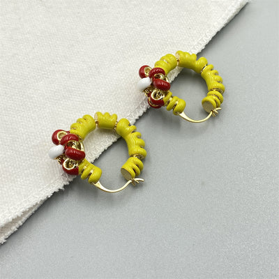 Aretes Esmaltados con Flores Personalizadas - Image 4