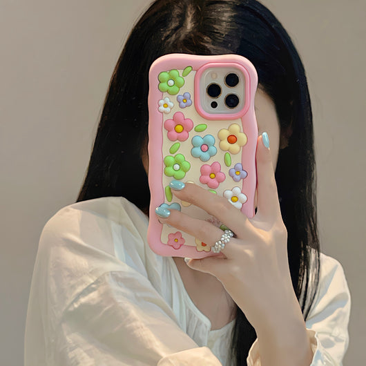 Funda para Celular de Flores Coloridas en Silicona - Image 2