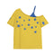 Playera Estrellas con Hombro Descubierto para Mujer