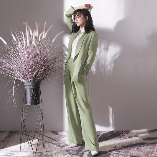 Traje Ejecutivo Verde Aguacate para Mujer