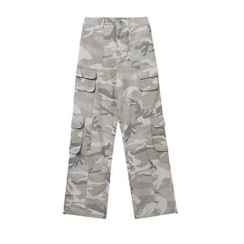 Pantalones Slim Drapeado de Corte Recto Estilo Urbano - Image 7