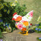 Gallina Decorativa de Metal Pintado a Mano