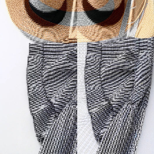 Blusa Bohemia de Lino Cuello Redondo Talla Grande Efecto Reductor - Image 3