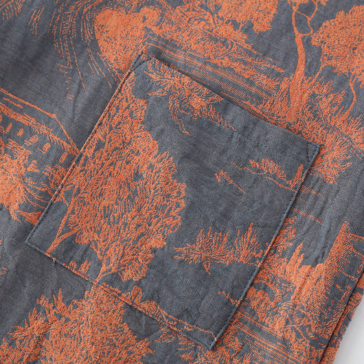 Bata Kimono Larga de Gasa de Algodón para Hombre - Image 13