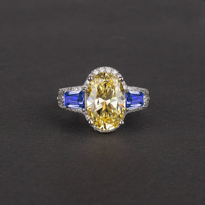 Anillo de Diamantes Simulados 8 Quilates Forma Gota Grupo 812 - Image 11