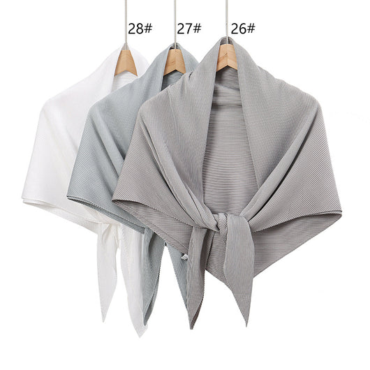 Pañoleta de Satén Efecto Arrugado - Accesorio Versátil de Moda - Image 35