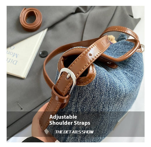 Bolsa Retro de Mezclilla para Commuter - Crossbody Casual Versátil - Image 10