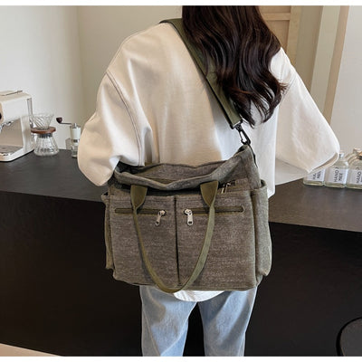 Bolso Tote de Mezclilla Retro Capacidad Extra para Mujer - Image 37