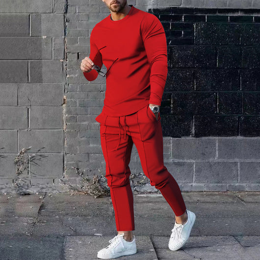 Conjunto Casual Hombre: Playera Manga Larga y Pantalón Liso - Image 22