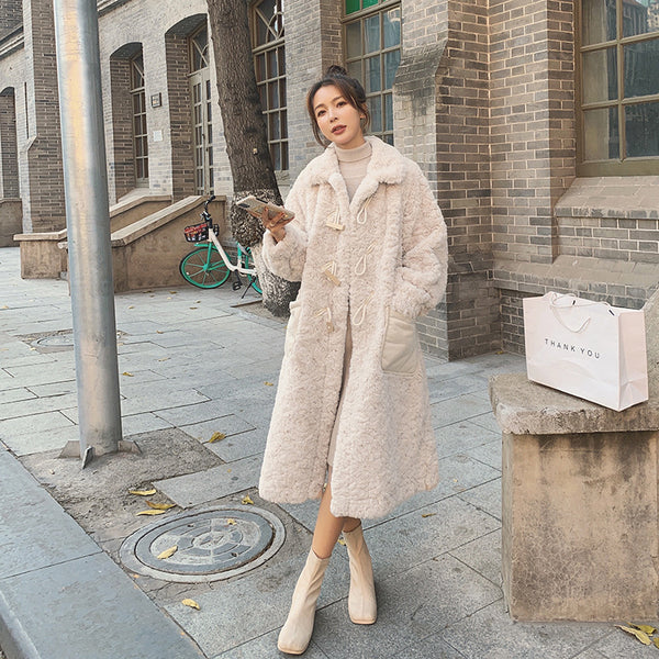 Abrigo Acolchado Largo Talla Grande para Mujer - Diseño Coreano Oversized