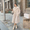 Abrigo Acolchado Largo Talla Grande para Mujer - Diseño Coreano Oversized