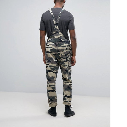 Pantalón Overall con Tirantes en Camuflaje - Image 9