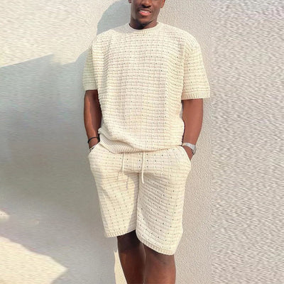 Conjunto de Verano para Hombre - Camisa Suelta y Pantalones Cortos 2 Piezas - Image 12