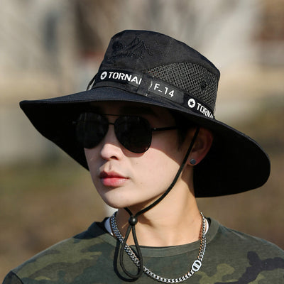 Gorra de Visera Ancha Transpirable para Pesca y Montaña - Protección Solar para Hombre - Image 7