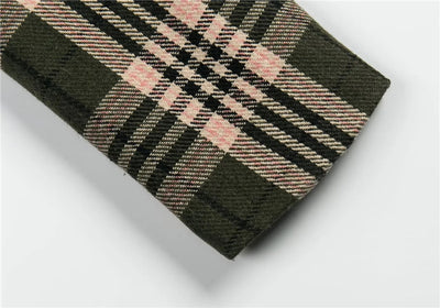 Saco de Cuadros con Dos Botones - Conjunto de Combinación de Colores - Image 5