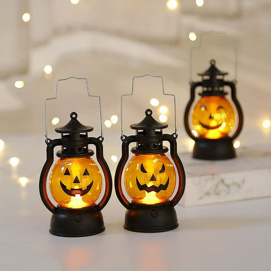 Lámpara Portátil Halloween con Diseño de Calabaza y Calavera - Image 10