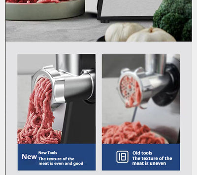 Picadora de Carne Automática de Acero Inoxidable - Trituradora Multiusos para Carne, Ajo y Especias - Image 9
