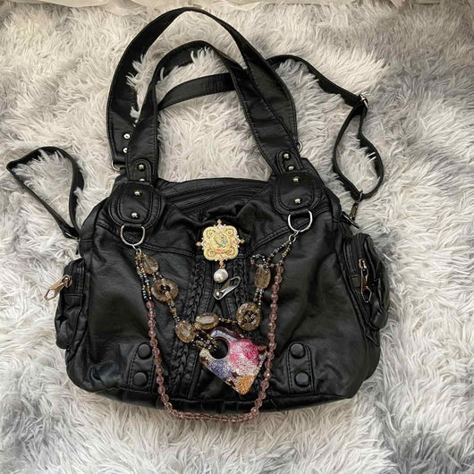 Bolso Bandolera Cuero Suave Estilo Retro Milenial con Cadena Dorada - Image 6