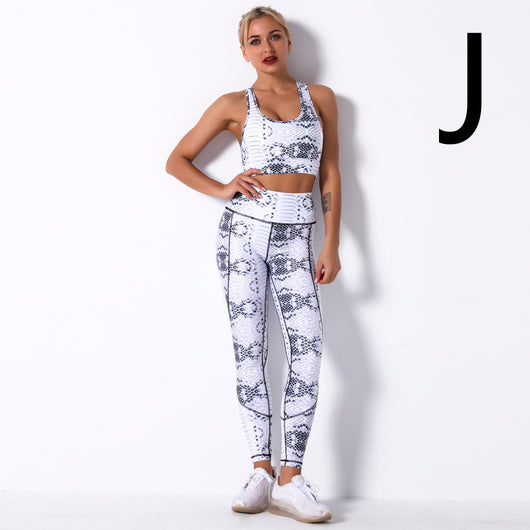 Conjunto Deportivo Sujetador Yoga Antiimpacto con Estampado Digital - Image 27
