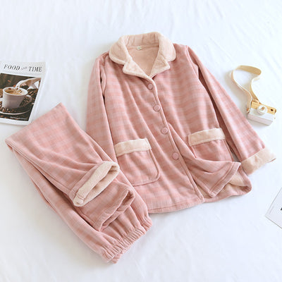 Pijama de Franela Gruesa Unisex - Abrigo Cálido para Casa - Image 13