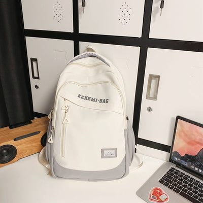 Mochila Escolar de Gran Capacidad con Diseño Casual y Coordinado - Image 6