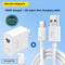 Cargador Doble De 100 W Con Caja CN Con Cable De Datos De 1 M