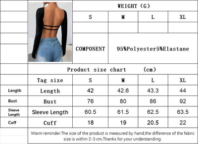 Blusa Escotada Sexy para Mujer - Diseño Backless Otoño Invierno - Image 8