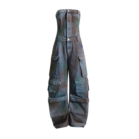 Mono Jumpsuit Camufflaje Spray Color - Enterizo Tubo para Chicas Modernas - Image 5
