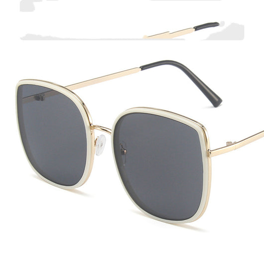 Gafas de Sol Circulares Metal Negro Estilo Trendy - Image 9