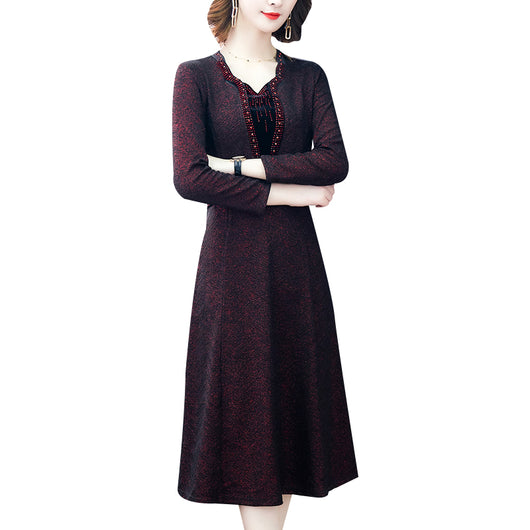 Vestido Largo Elegante Estilo Occidental Que Estiliza y Rejuvenece - Image 10