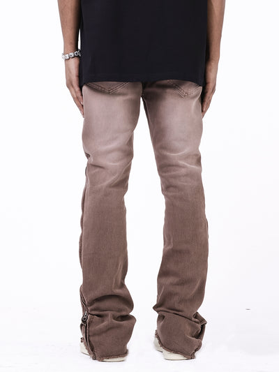 Jeans Casuales Hombre con Cierre Lateral y Bordes Desgastados - Image 4